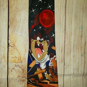 Vintage looney tunes taz basketball tie